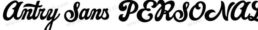 Antry Sans PERSONAL USE ONLY字体转换